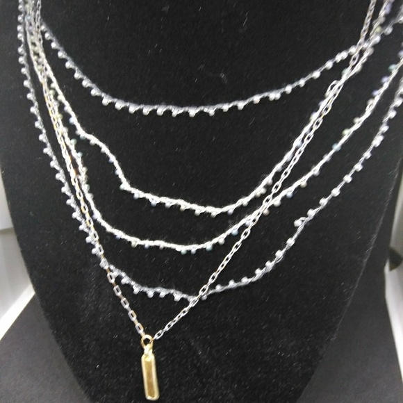 Multi Row Beaded Thread with Line - Picture 2 of 2